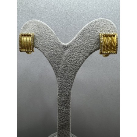 14 Ayar Trabzon Hasır Altın Küpe