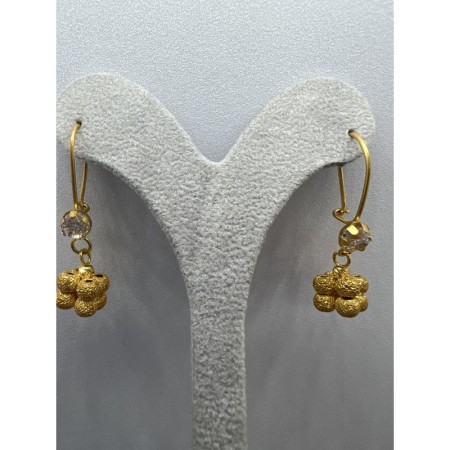 14 Ayar küp Dorika Sallantılı Altın Küpe