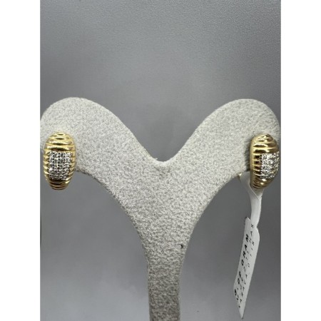 14 Ayar Paraşüt Desenli Altın Küpe