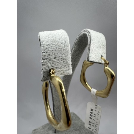 14 Ayar Altın Halka Küpe	