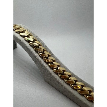 14 Ayar Gurmet Sık Sıralı Taşsız Altın Bileklik