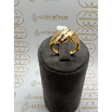 14 Ayar Taşsız Altın Yüzük #293