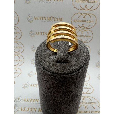 8 Ayar Kalın Altın Yüzük #264