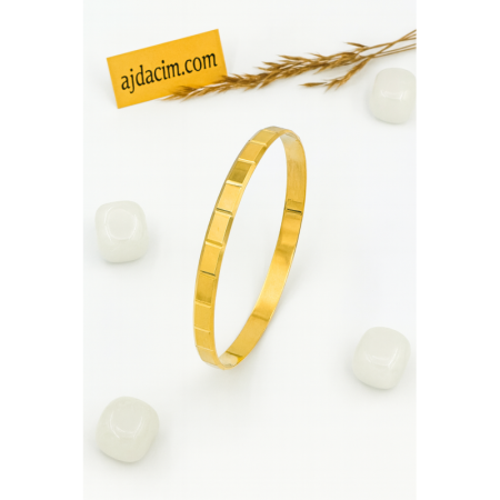 8 Ayar Sade Altın Küpe #321