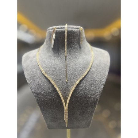 8 Ayar Zirkon Taşlı Altın Set #273