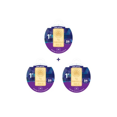 3 Gram 24 Ayar Ahlatçı Külçe Altın