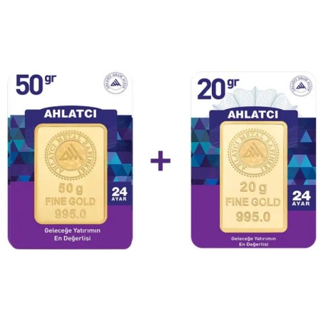 70 Gram 24 Ayar Ahlatçı Külçe Altın