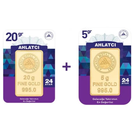 25 Gram 24 Ayar Ahlatçı Külçe Altın