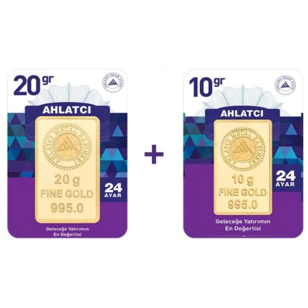 30 Gram 24 Ayar Ahlatçı Külçe Altın