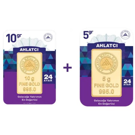 15 Gram 24 Ayar Ahlatçı Külçe Altın