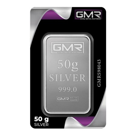 GMR 50 Gram Külçe Gümüş