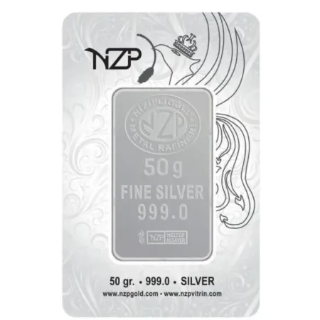 50 Gram Külçe Gümüş NZP 