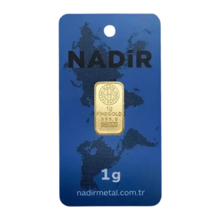 1 Gr 24 Ayar Nadir Külçe Altın