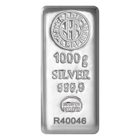 Nadir 1000 kg Külçe Gümüş 