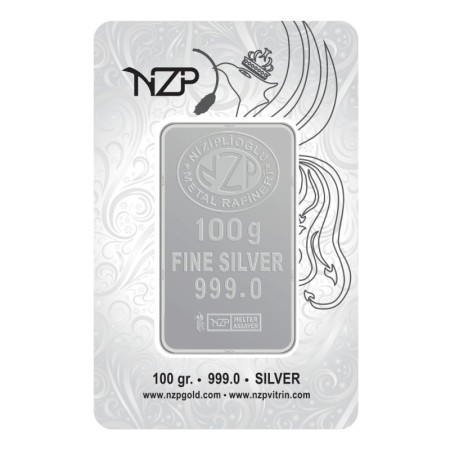 100 Gram Külçe Gümüş NZP 