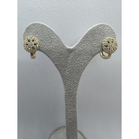 Kar Tanesi 14 Ayar Altın Küpe