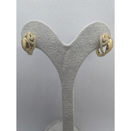 14 Ayar Taşlı Fantazi Altın Küpe