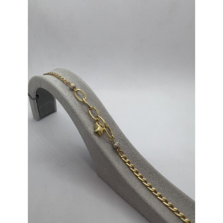 14 Ayar Figürlü Gurmet Ataç Altın Bileklik